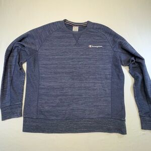 Champion Men's Blue Heather Crewneck Sweater